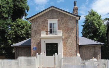 Sandycombe Lodge: Turner's House post-conservation front view. Photo Credit: Anne Purkiss ©Turner’s House Trust Collection.