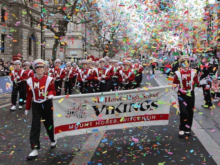 London's New Year's Day Parade_The Mount Horeb High School Band. Photo Credit: © Lnydp. 