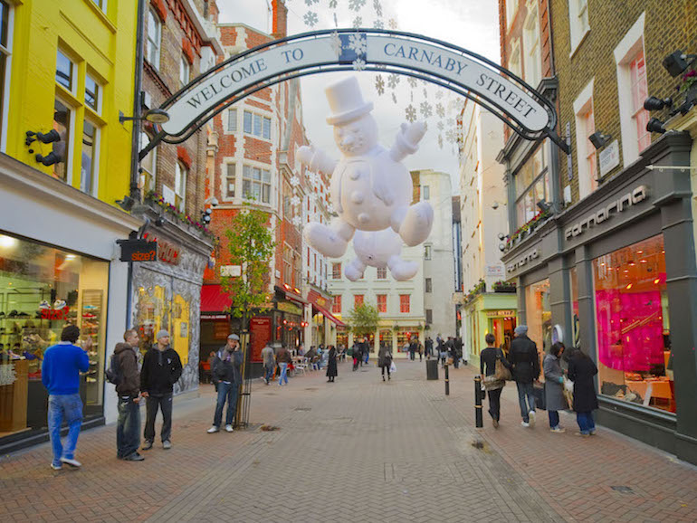 Carnaby Street in Soho area of London. Photo Credit: © London & Partners. 