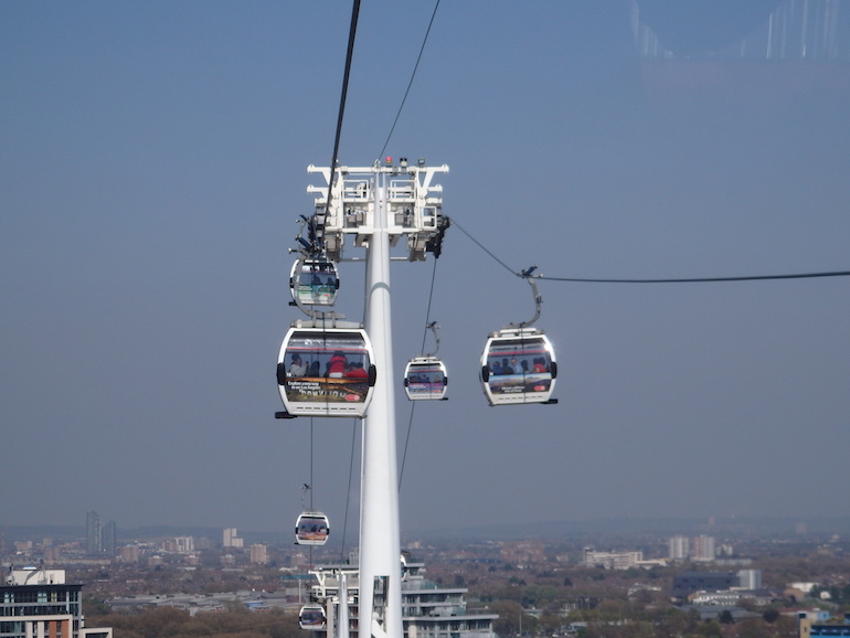 Emirates Air Line cable car. Photo Credit: © Angela Morgan. 