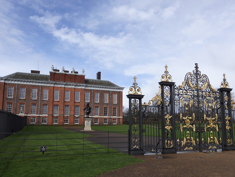 Golden Gates and entrance to Kensington Palace. Photo Credit: © Angela Morgan. 