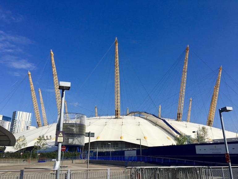 O2 Arena in Greenwich. Photo Credit: © Ursula Petula Barzey.