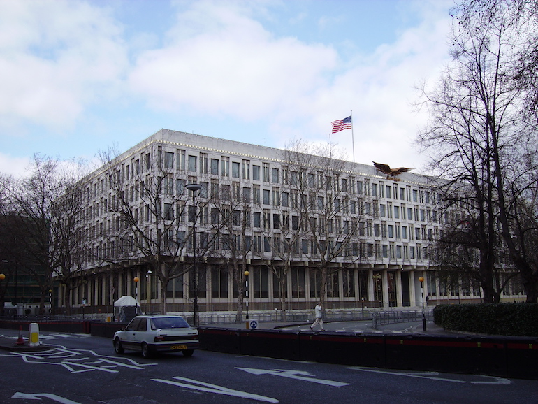 Old American Embassy in London near Grosvenor Square in Mayfair. Photo Credit: © Public Domain via Wikimedia Commons.