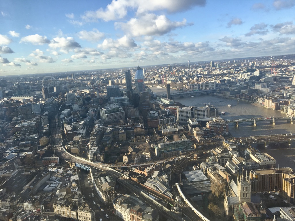 View across London from one of the rooms at Shangri-La Hotel on the 45th floor At The Shard. Photo Credit: © Ursula Petula Barzey.