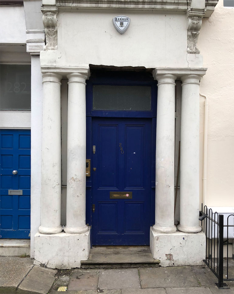 Notting Hill: Blue Door from Notting Hill Movie. Photo Credit: © James Hamill.