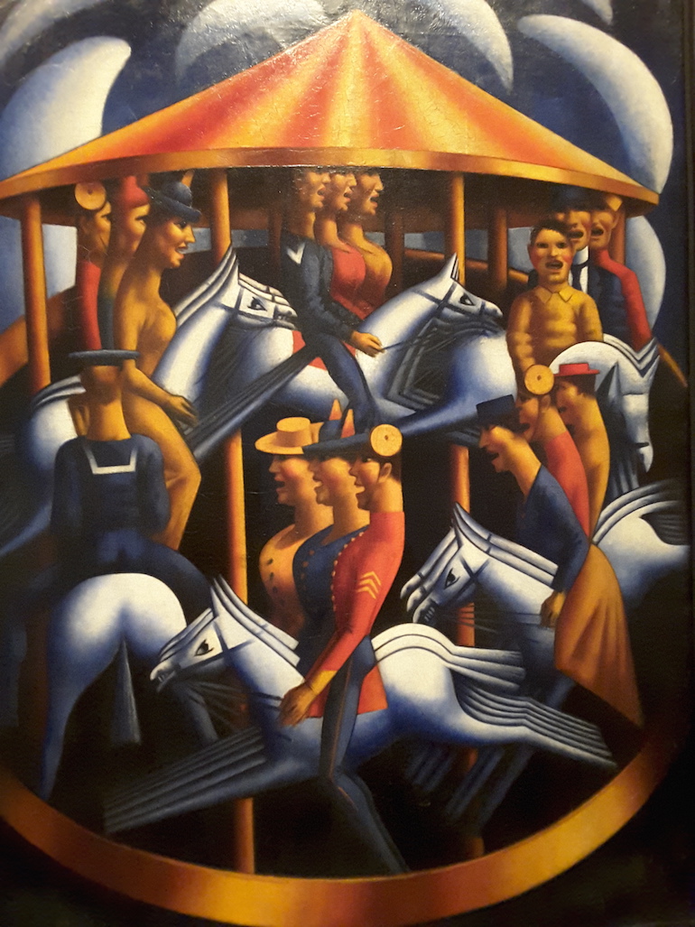 Tate Britain: Merry-Go-Round by Mark Gertler 1916. Photo Credit: © Ingrid Wallenborg.