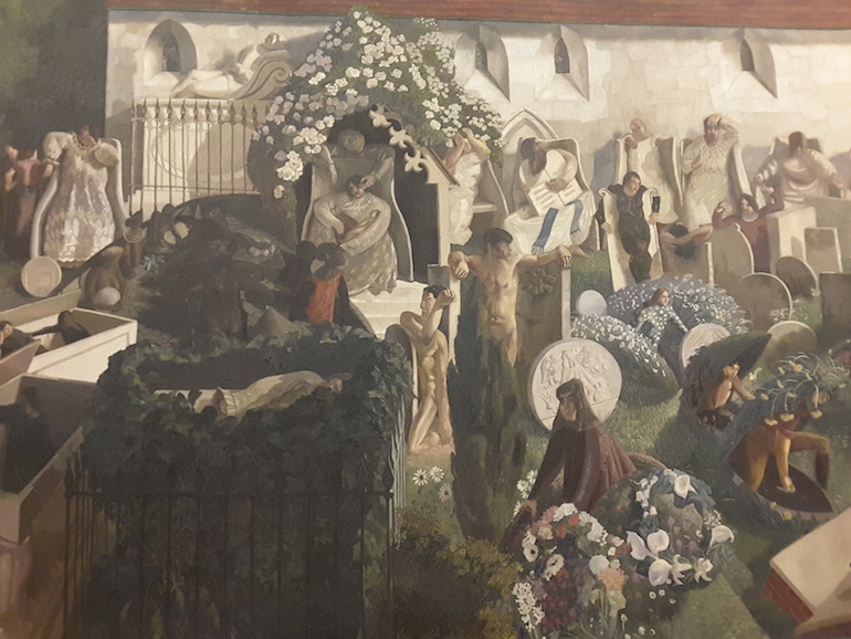 Tate Britain: The Resurrection, Cookham by Sir Stanley Spencer 1924 - 27. Photo Credit: © Ingrid Wallenborg.