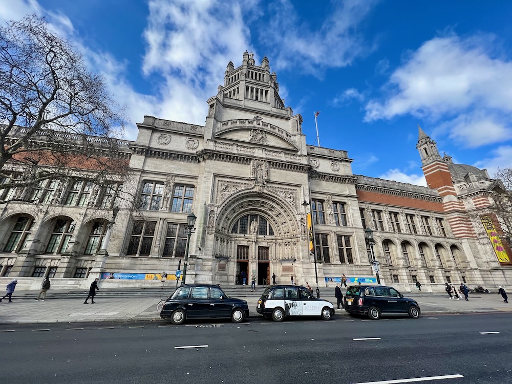 Entrance to Victoria & Albert Museum in London. Photo Credit: © Ursula Petula Barzey.