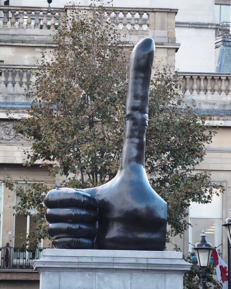 Fourth Plinth in Trafalgar Square: Really Good by David Shrigley. Photo Credit: © Ursula Petula Barzey.