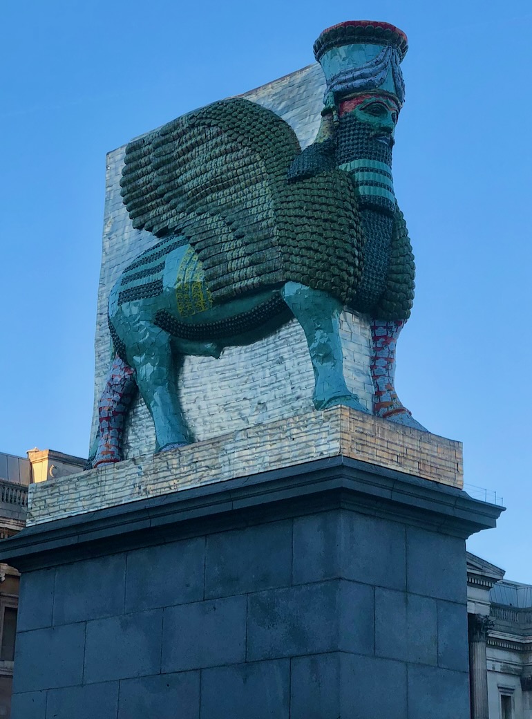 Fourth Plinth in Trafalgar Square: The Invisible Enemy Should Not Exist by Michael Rakowitz. Photo Credit: © Ursula Petula Barzey.