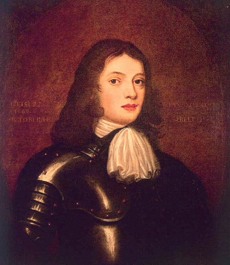Oil on canvas portrait of William Penn at age 22 in 1666. Photo Credit: © Public Domain/WikiMedia Commons. 