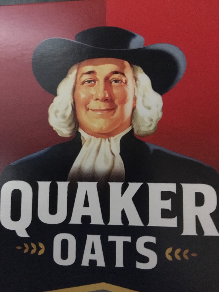 The logo for the Quaker Oats line of products. Photo Credit: © Fair use / Wikimedia Commons.