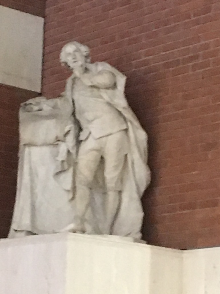 William Shakespeare statute at the British Library in London. Photo Credit: © Edwin Lerner.