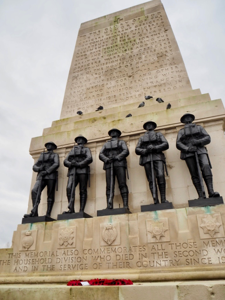 British Military: Guards Division War Memorial opposite Horse Guards Parade in London. Photo Credit: © Ursula Petula Barzey. 