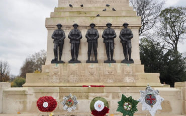 British Military: Guards Division War Memorial opposite Horse Guards Parade in London. Photo Credit: © Ursula Petula Barzey.