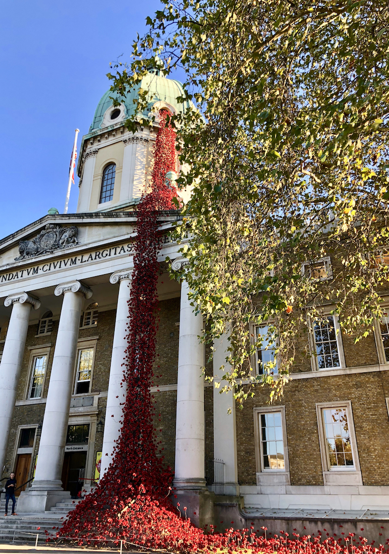 Imperial War Museum London - Weeping Windows Poppies Tour. Photo Credit: © Ursula Petula Barzey.