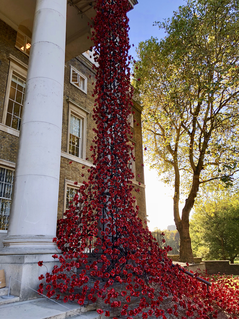 Imperial War Museum London - Weeping Windows Poppies Tour. Photo Credit: © Ursula Petula Barzey.