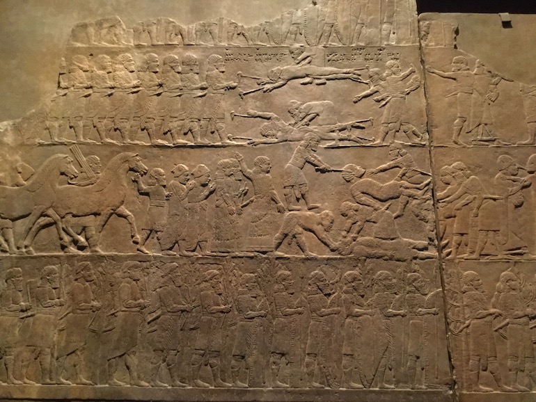 British Museum in London: Ashurbanipal battle aftermath. Photo Credit: © Sue Hyde