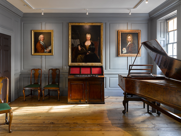 George Frederick Handel House Music Room. Photo Credit: © James Newton.