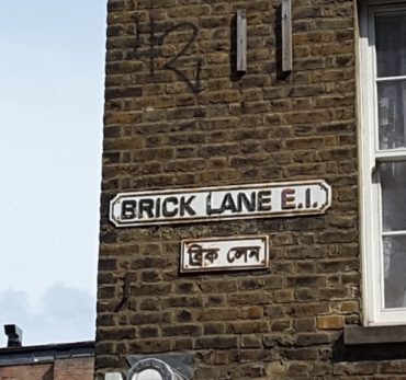 Brick Lane Street Sign. Photo Credit: © Ingrid M Wallenborg.