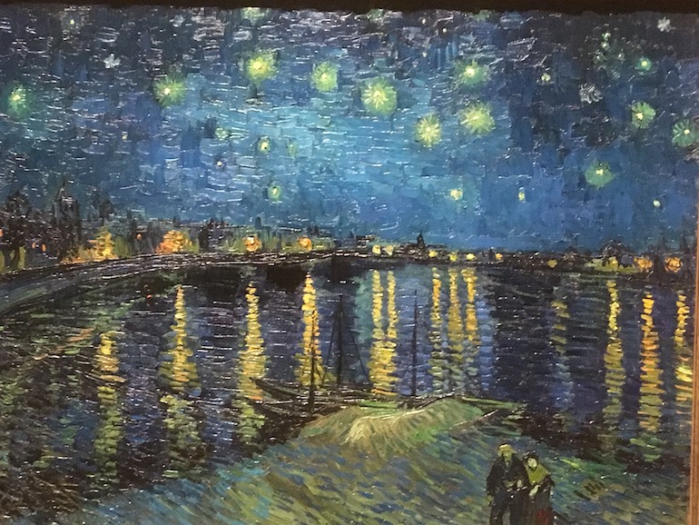 Vincent van Gogh Starry Night Over the Rhone painting. Photo Credit: © Edwin Lerner.