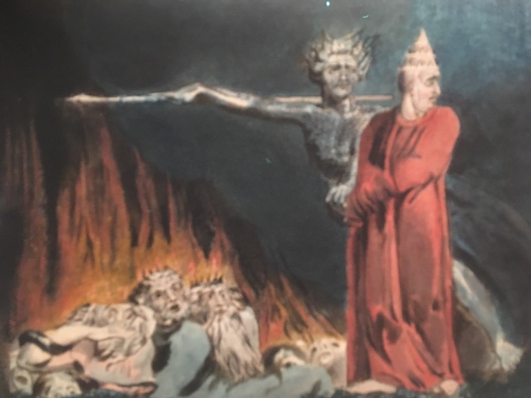 Lucifer and the Pope in Hell painting by William Blake. Photo Credit: © Public Domain.
