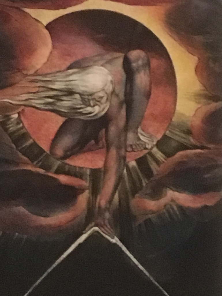 Urizen in The Ancient of Days painting by William Blake. Photo Credit: © Public Domain.