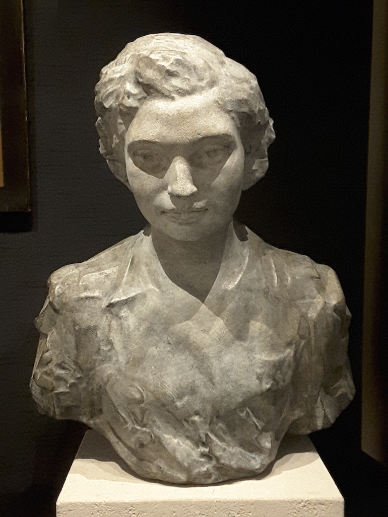 British Museum in London: Noor Inayat Khan, bronze by Karen Newman. Photo Credit: ©  Ingrid M Wallenborg.