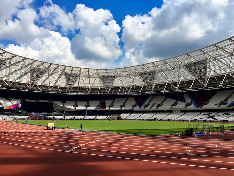 Inside London Stadium at the Queen Elizabeth Olympic Park. Photo Credit: © Ursula Petula Barzey.