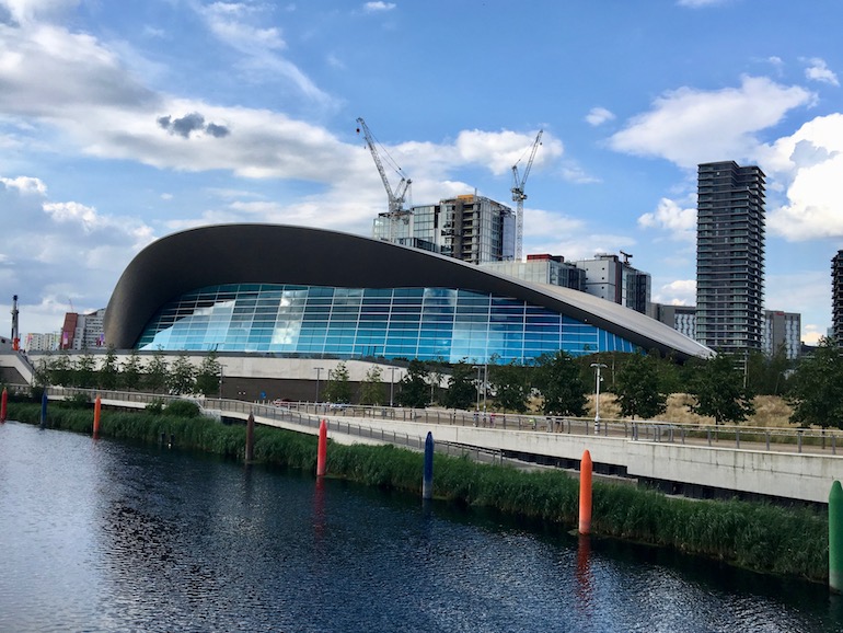 London Aquatics Centre inside the Queen Elizabeth Olympic Park. Photo Credit: © Ursula Petula Barzey.