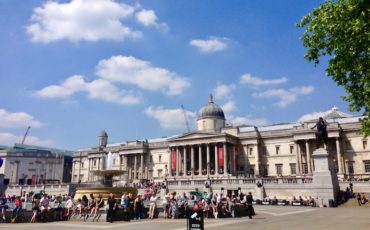 Partial view of Trafalgar Square and National Gallery in London. Photo Credit: © Ursula Petula Barzey.