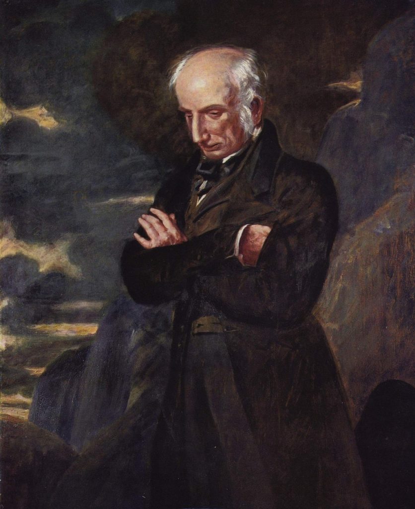 Portrait of William Wordsworth by Benjamin Robert Haydon at National Portrait Gallery in London.  Photo Credit:  © Public Domain via Wikimedia Commons.