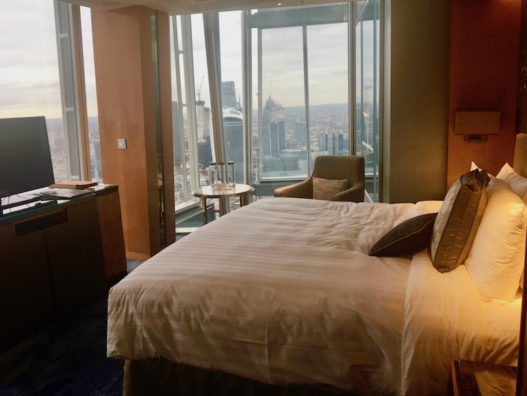 Room at Shangri-La Hotel at The Shard London. Photo Credit: © Ursula Petula Barzey.