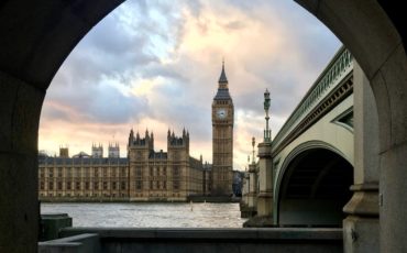Walkway near Westminster Bridge looking towards Palace of Westminster & Big Ben. Photo Credit: © Ursula Petula Barzey.