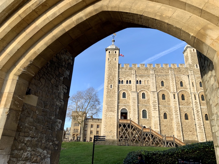 The southern face of the White Tower Built in the 1080s - the oldest part of the Tower of London estate. Photo Credit: © Antony Robbins.