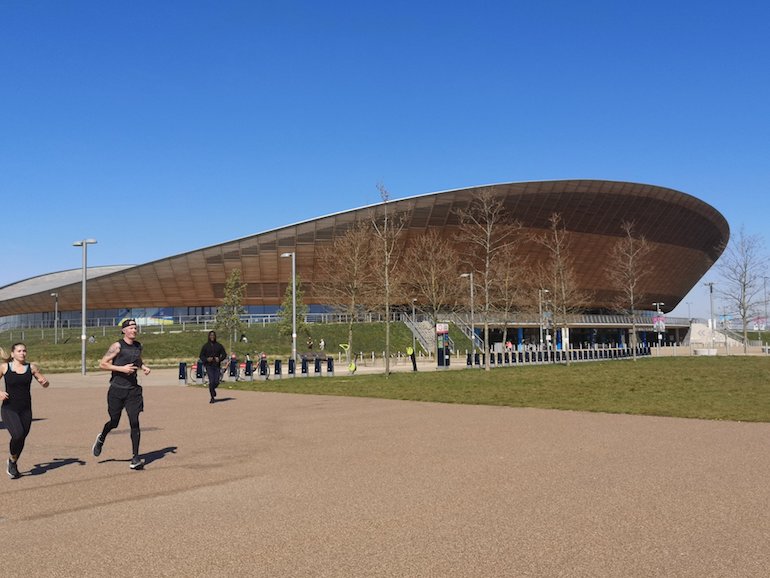 Velodrome (now Lee Valley VeloPark), Queen Elizabeth Olympic Park, Stratford, East London. Photo Credit: © Steve Fallon.