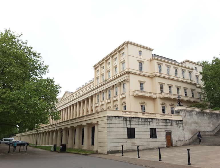 Carlton House Terrace, on the site of the former Carlton House. Photo Credit: © Ingrid M Wallenborg.