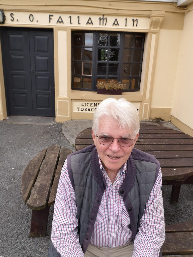 Steve Fallon outside Fallon’s pub, Dysart, County Roscommon, Ireland. Photo Credit: © Steve Fallon.