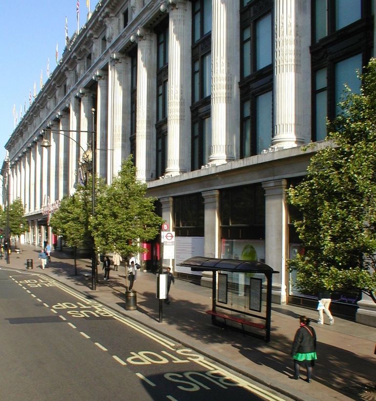 Selfridges on Oxford Street in London. Photo Credit: © Russ London.