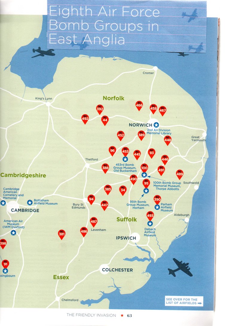 US 8th Air Force Bomb Group in East Anglia. Photo Credit: © Steve Fallon.