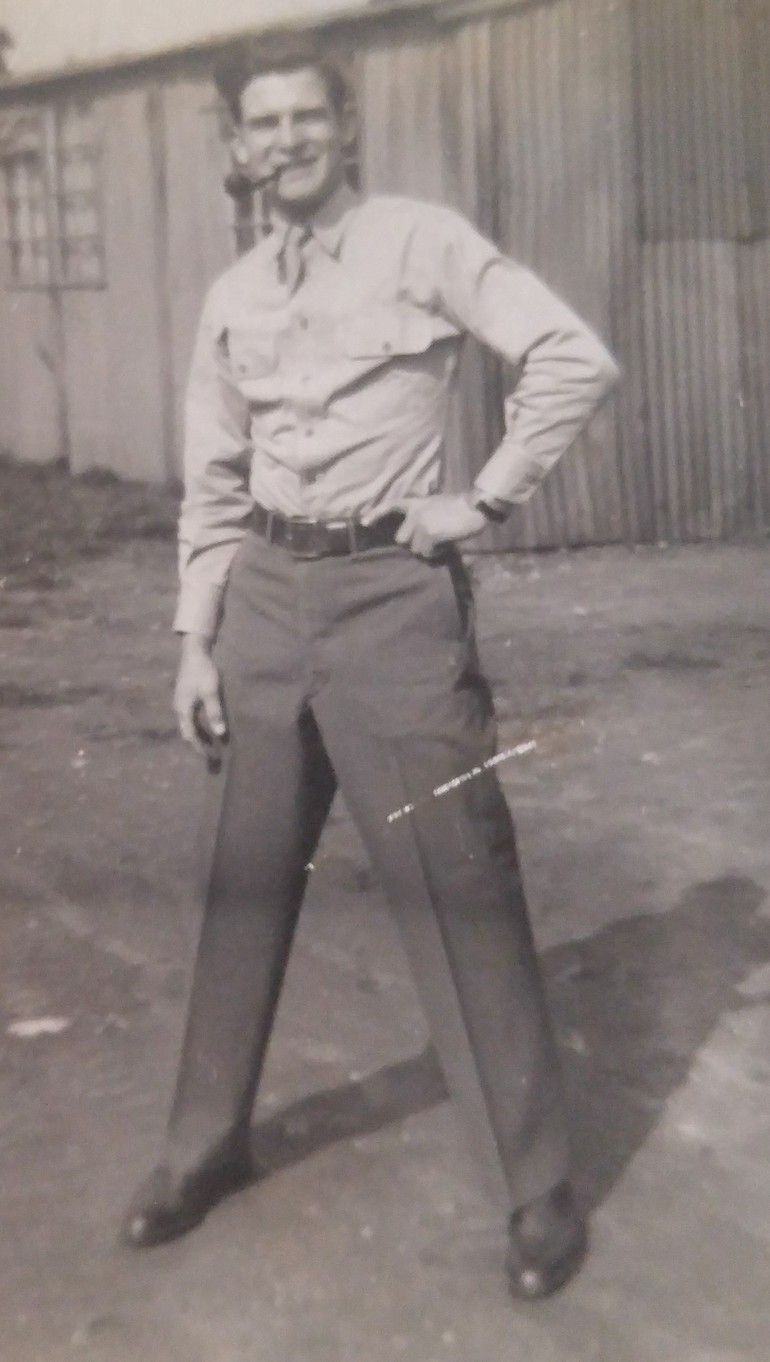 William Rothschild at enlistment, 1943.