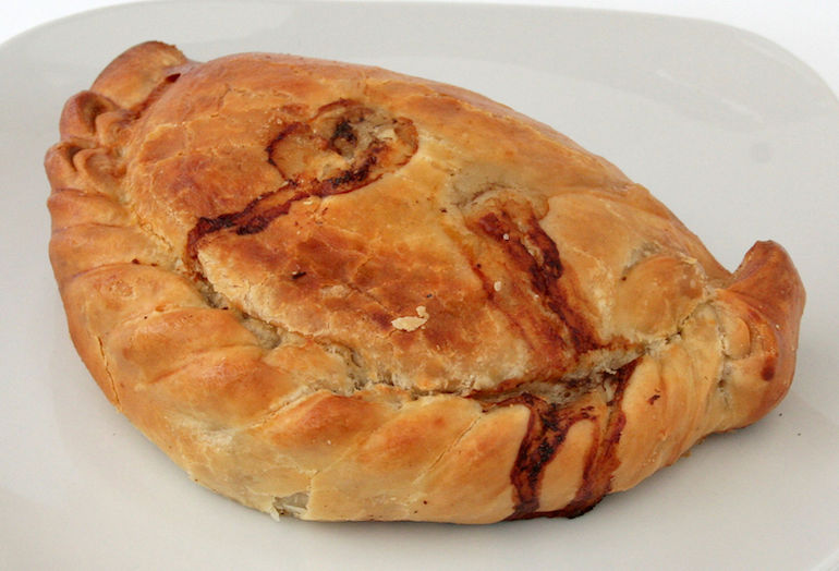 Cornish Pasty. Photo Credit: © David Johnson via Wikimedia Commons.