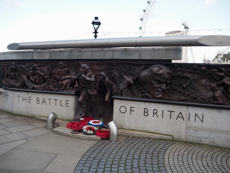 The Battle of Britain Memorial on the Victoria Embankment in London. Photo Credit: © Ursula Petula Barzey.