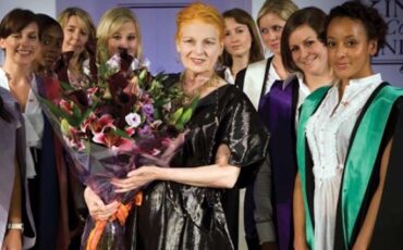 Vivienne Westwood at King's College London in 2008. Photo Credit: © FormerBBC via Wikimedia Commons.