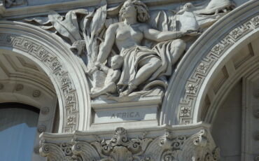 Sculpture representing Africa on exterior of the Foreign & Commonwealth Office, Whitehall, London. Photo Credit: © Angela Morgan.