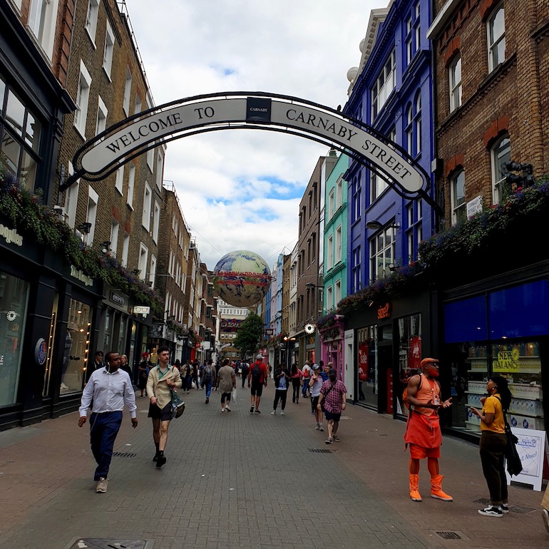 Carnaby Street in London. Photo Credit: © Ursula Petula Barzey.