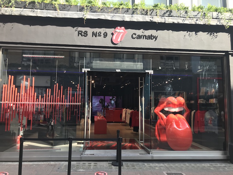 Rolling Stones store on Carnaby Street in London. Photo Credit: © Edwin Lerner.