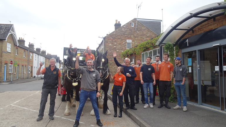 The team at Windsor & Eton Brewery. Photo Credit: © Leila Pelikan.