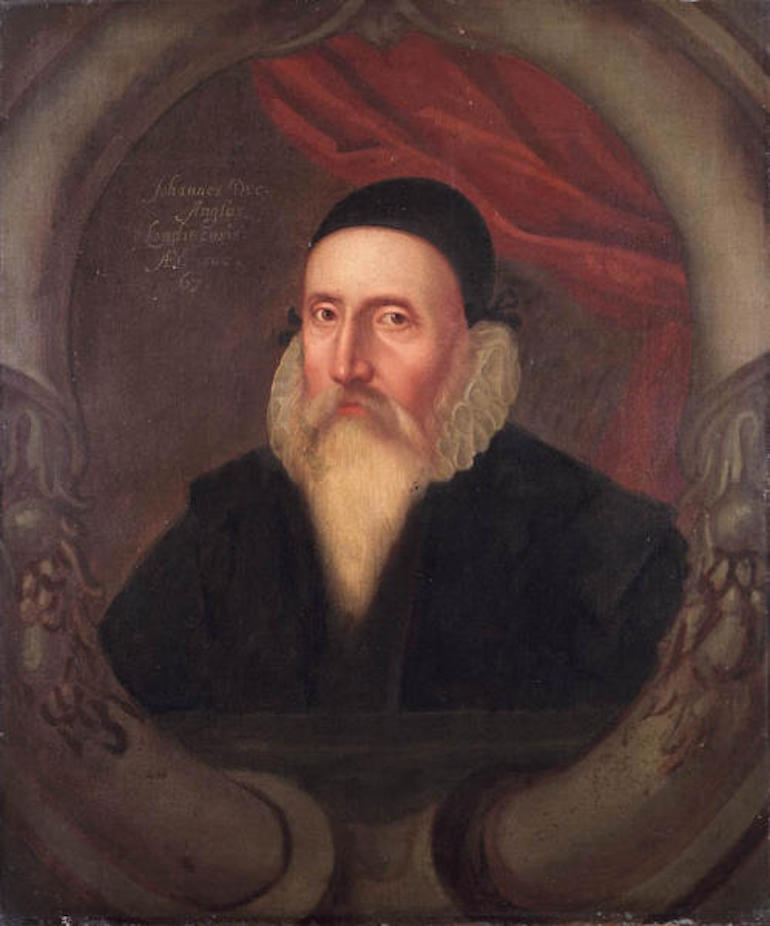 Painting of John Dee, the pre-eminent magician of the Elizabethan age. Photo Credit: © Public Domain via Wikimedia Commons.