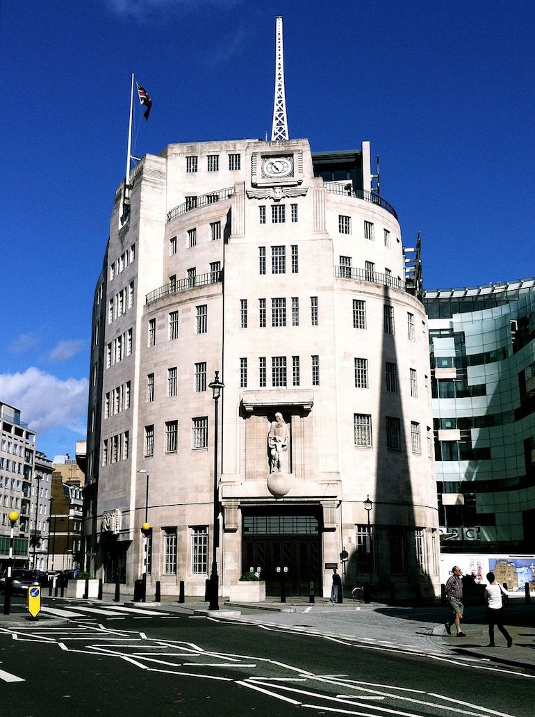 Broadcasting House in London. Photo Credit: © Keriluamox via Wikimedia Commons. 